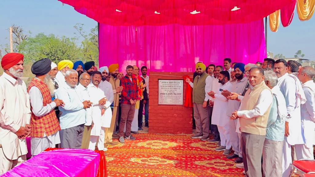 Constituency MLA Kuljit Singh Randhawa laid the foundation stone of a tubewell at a cost of Rs 3027 lakh in village Khelan